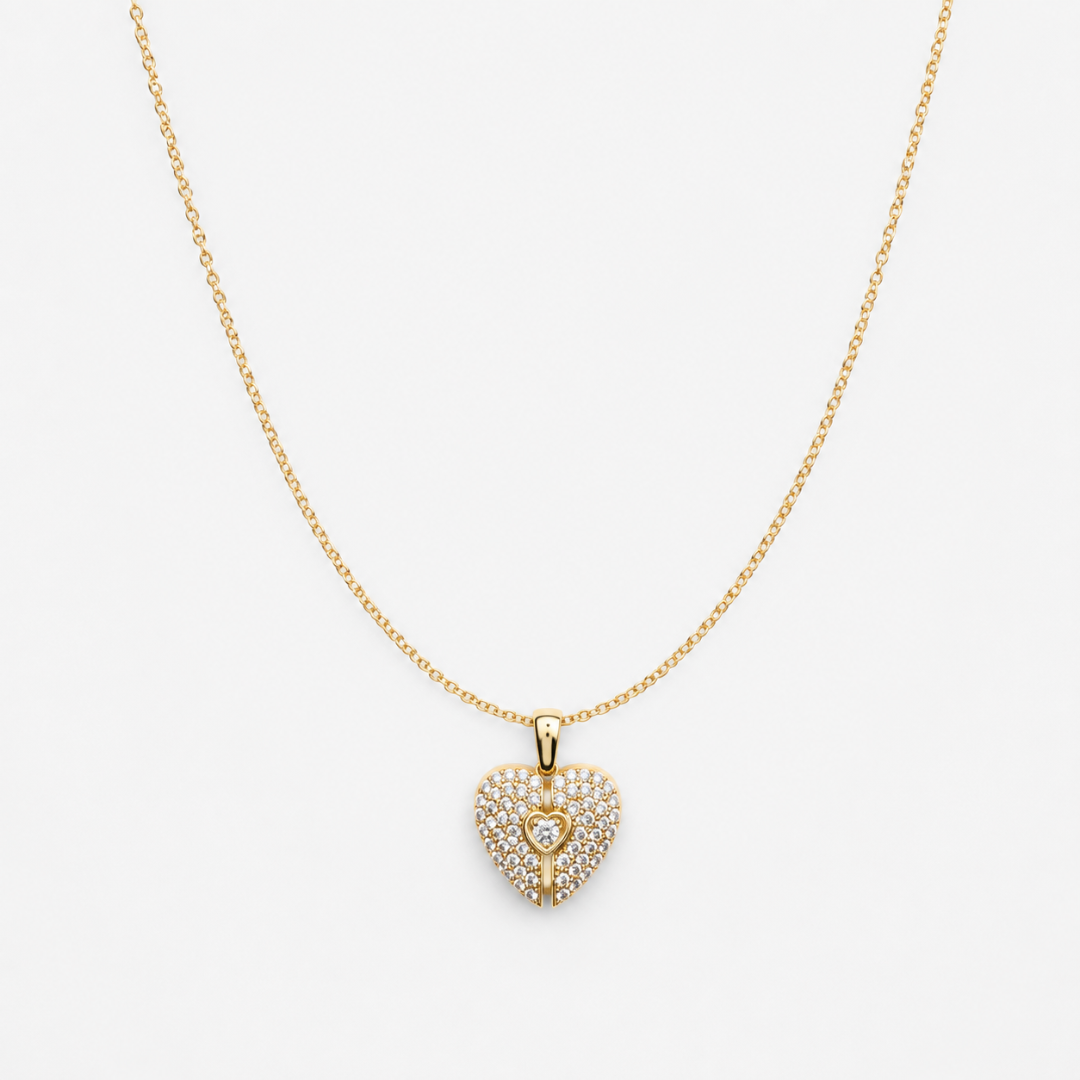 Pavé Heart Necklace