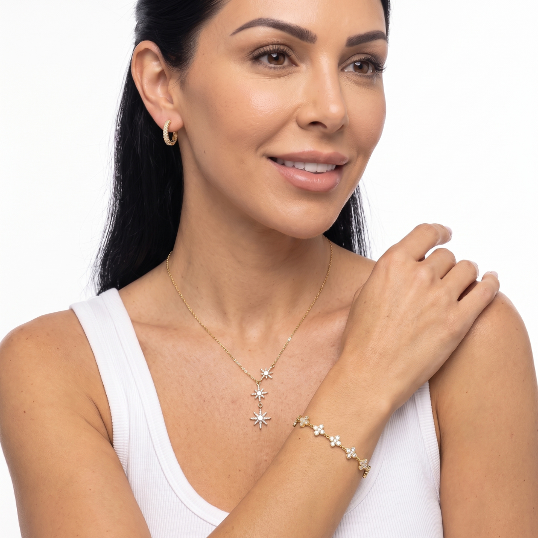 Clover Tennis Bracelet