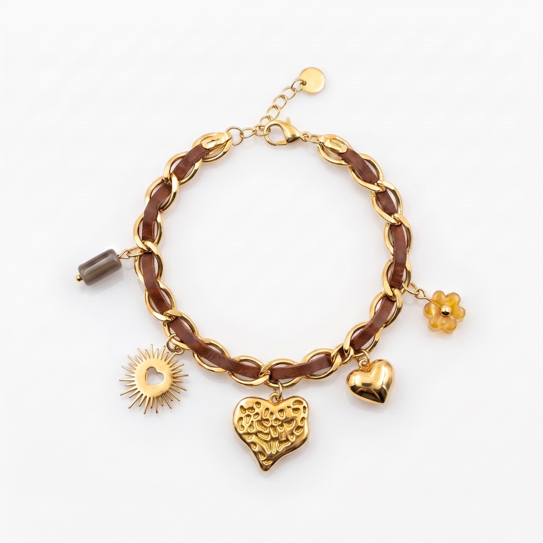 Heart Charm Bracelet