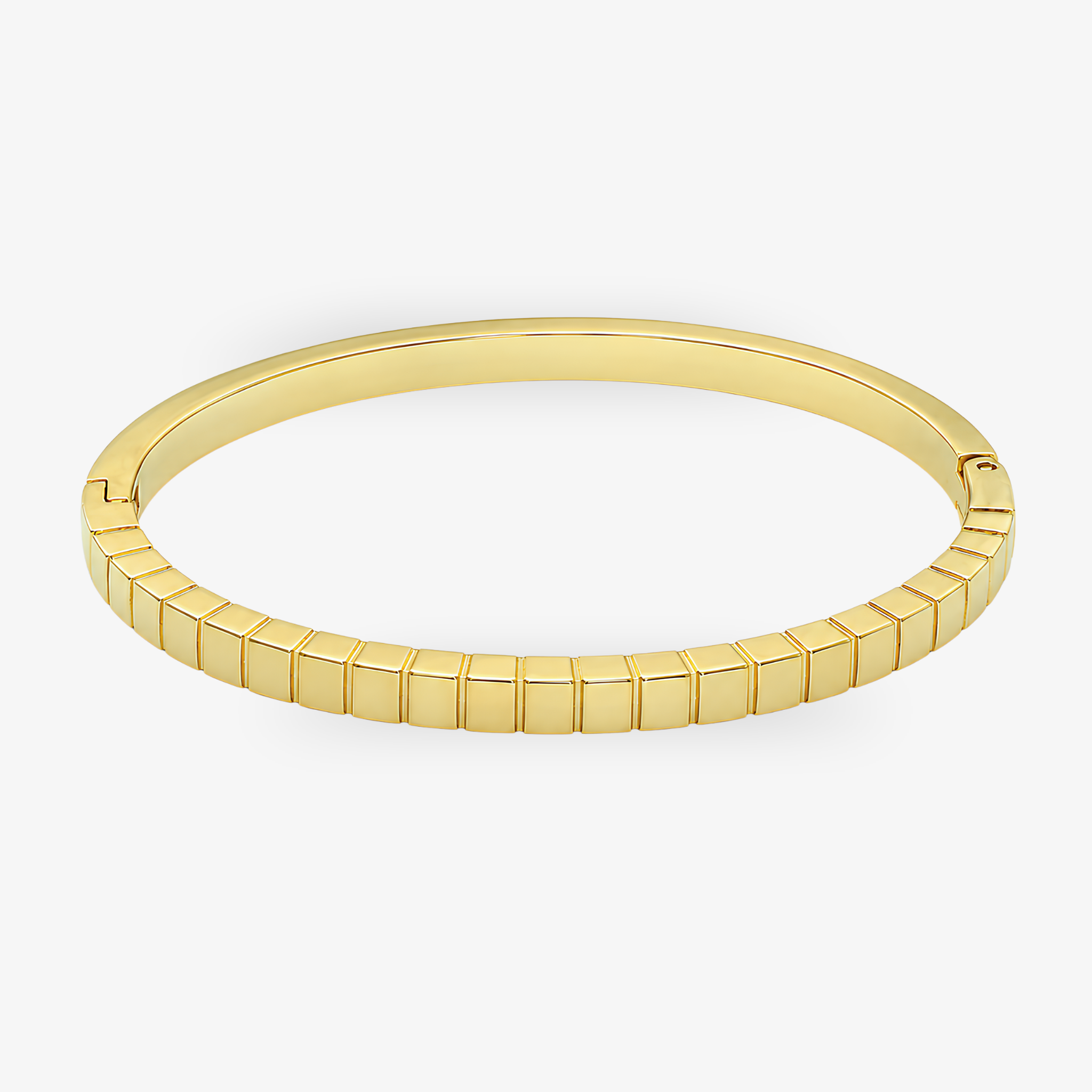 Fluted Gold Bangle