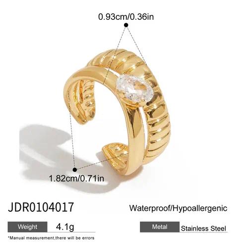 Pavé Triple-Row Statement Ring by OVAH