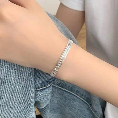 Silver Cable Chain Bracelet by OVAH