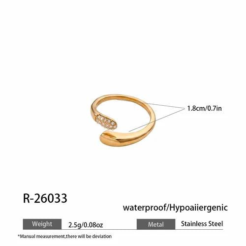 Minimalist Double-Band Open Ring by OVAH