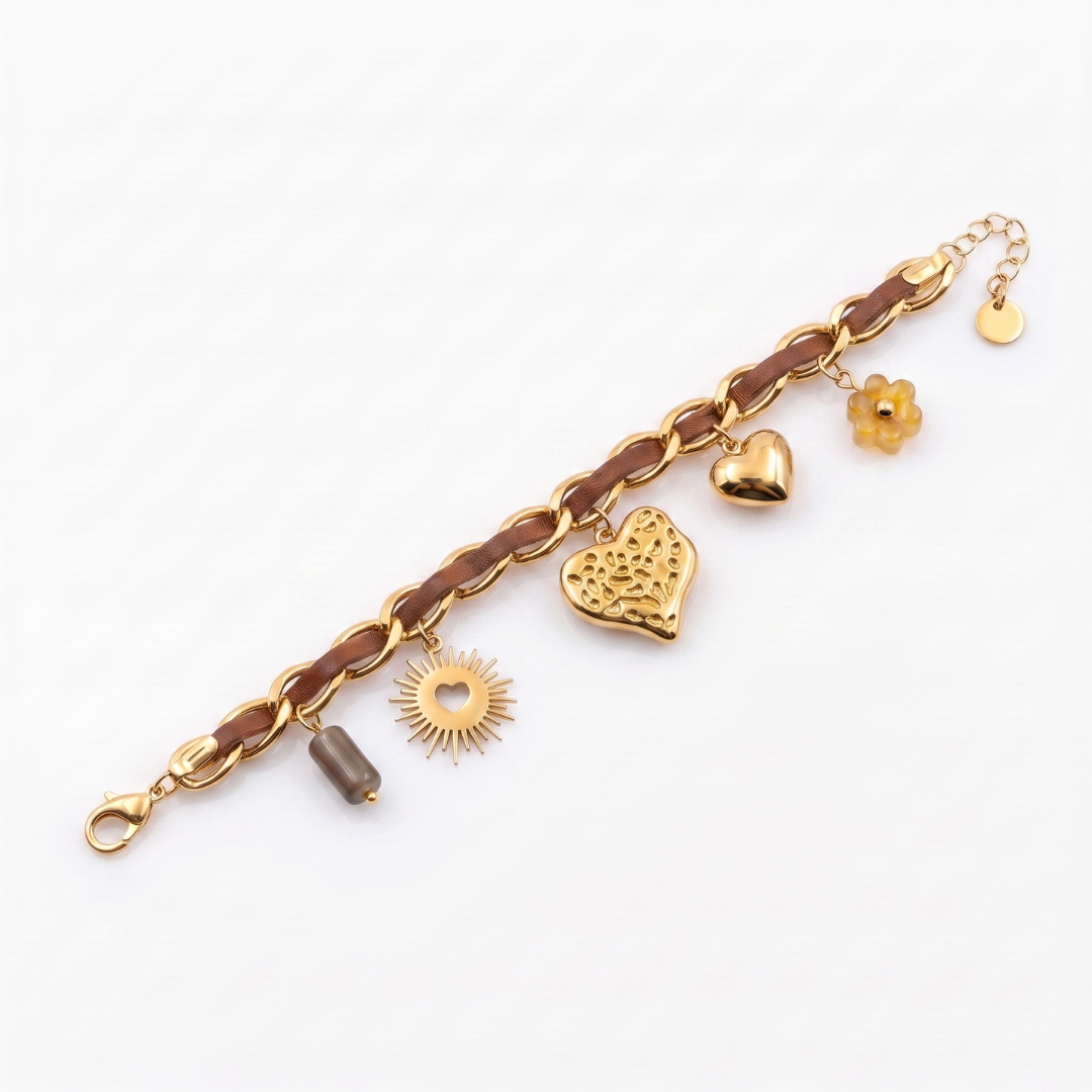 Heart Charm Bracelet