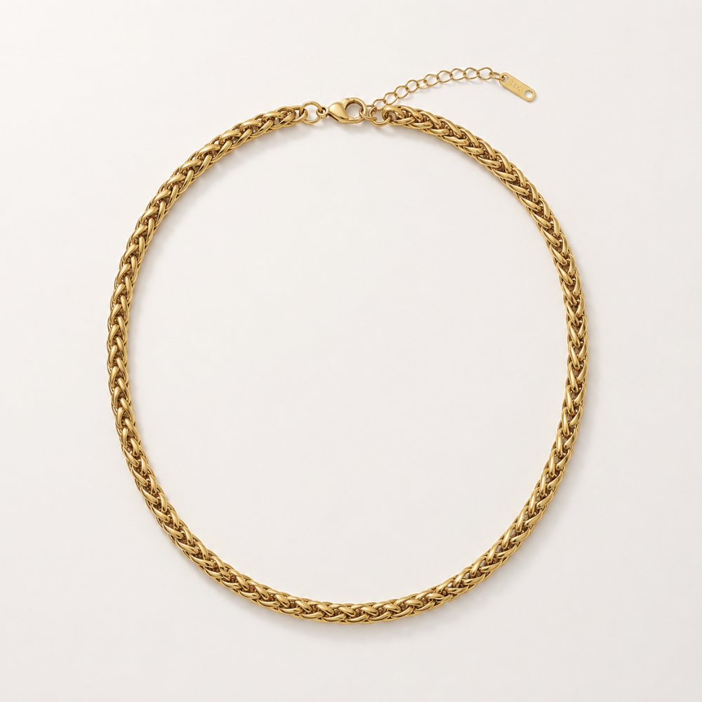 A close-up of OVAH jewelry and its finish
