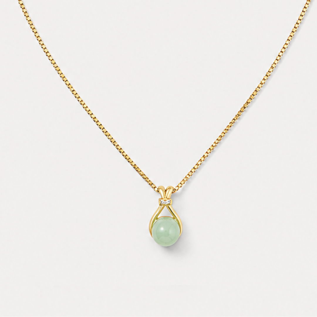 Emerald Drop Pendant Necklace