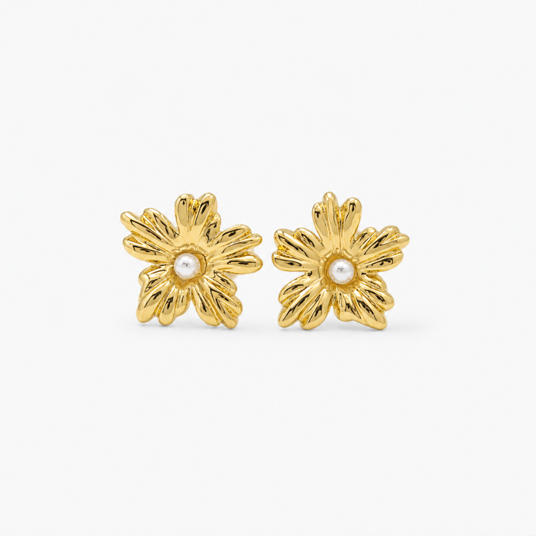 Daisy Bow Stud Earrings — Style F