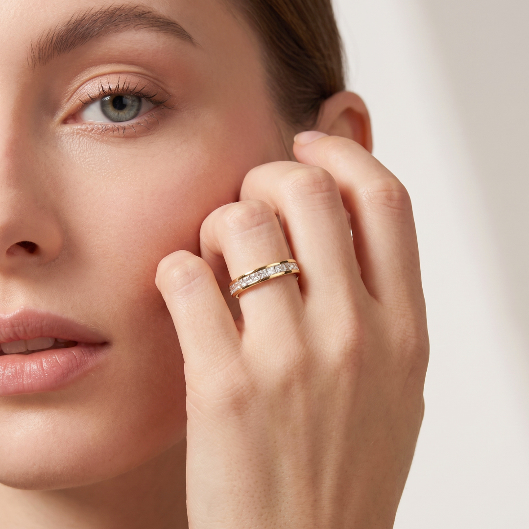Pavé Channel Band Ring