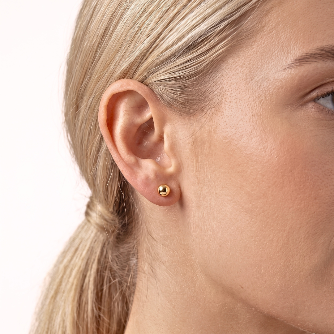 Dot Gold Earrings