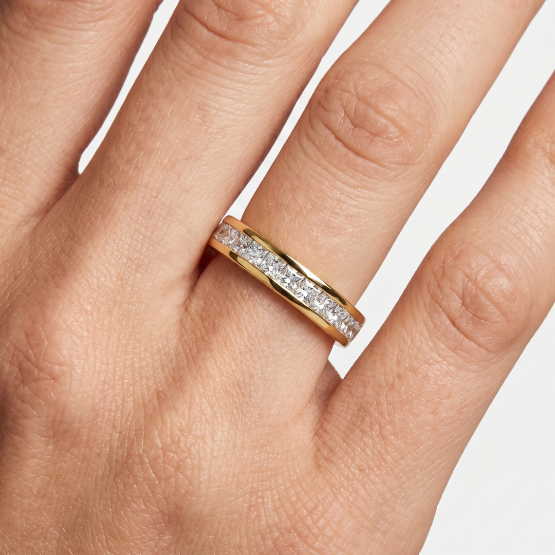 Pavé Channel Band Ring