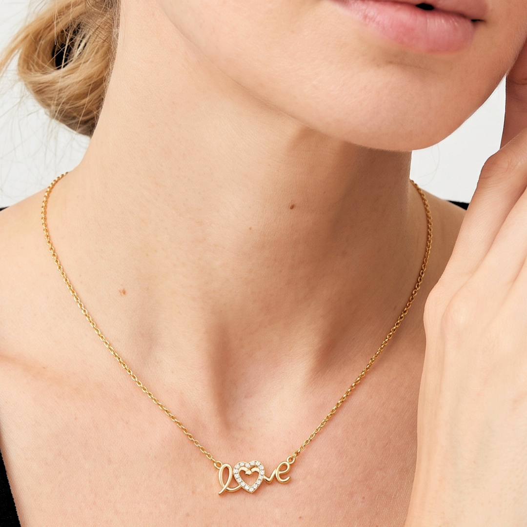 Crystal Clover Pendant Necklace