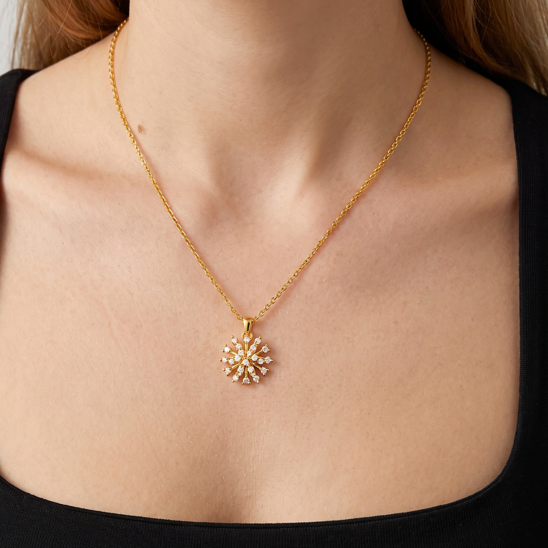 Crystal Cluster Pendant Necklace