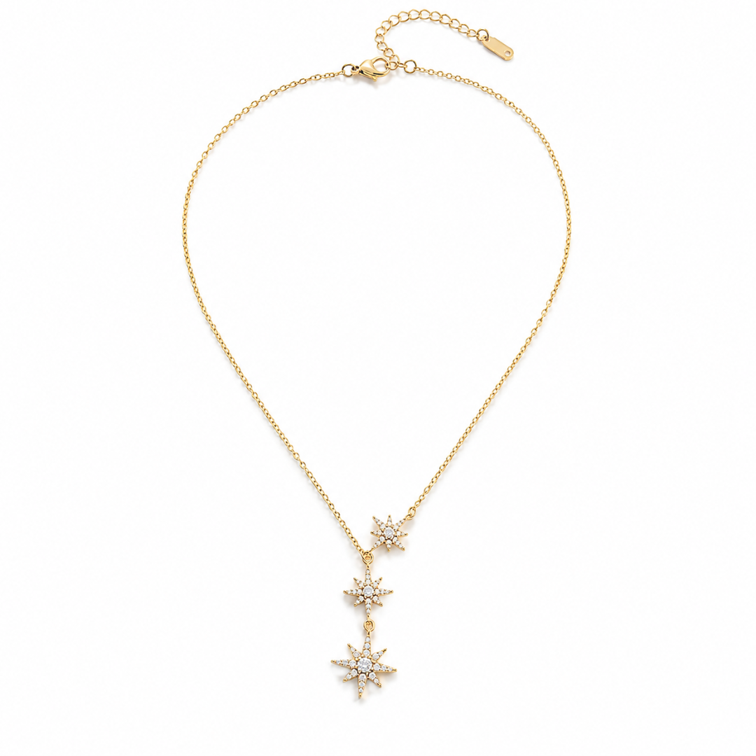 Celestial Star Drop Necklace