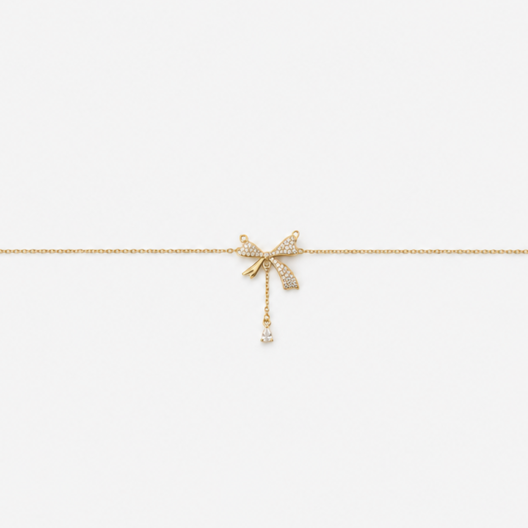 Crystal Bow Necklace