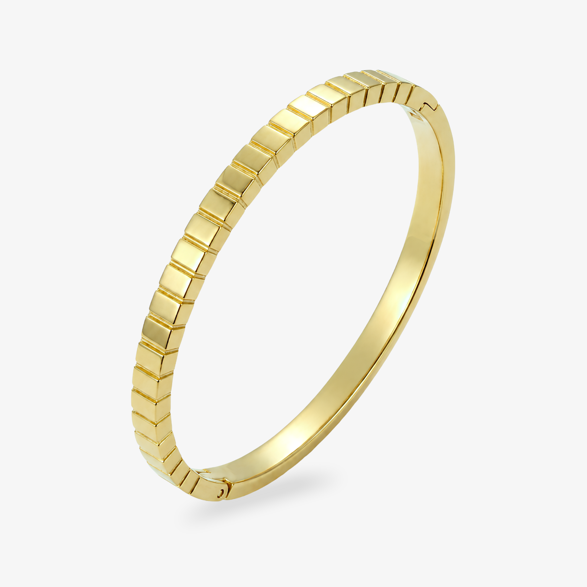 Fluted Gold Bangle