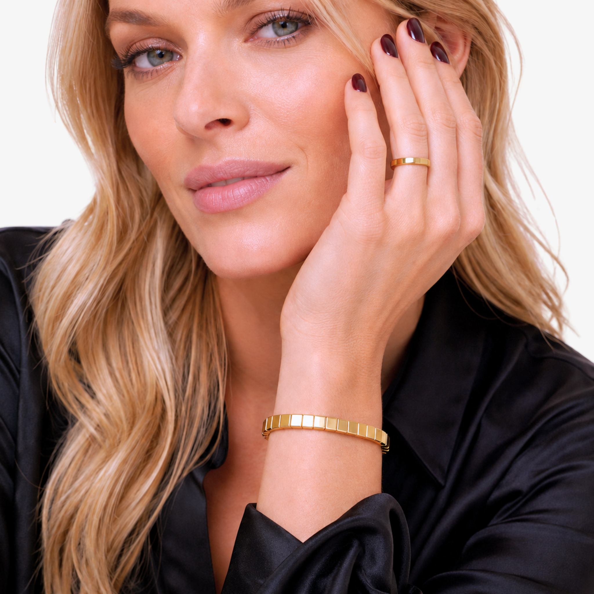Fluted Gold Bangle