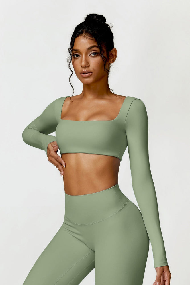 Exotic Crop Top - Pistachio / S