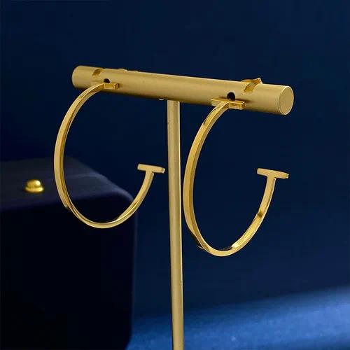 Sculptural C-Hoop Earrings