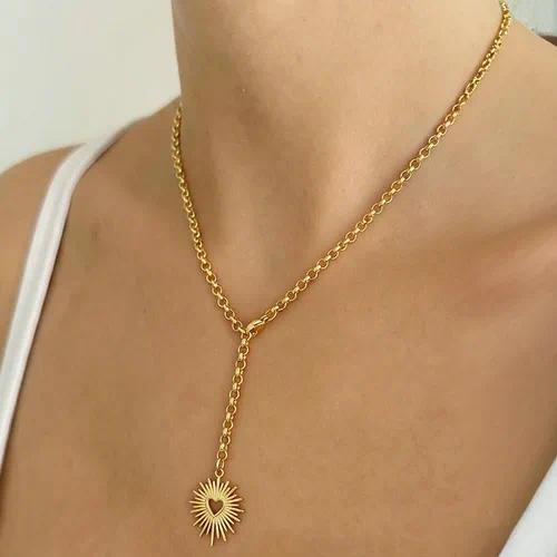 Heart Drop Y-Necklace