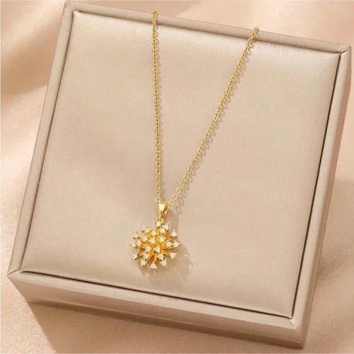 Solitaire Spark Pendant Necklace