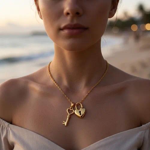 Key to My Heart Pendant Necklace