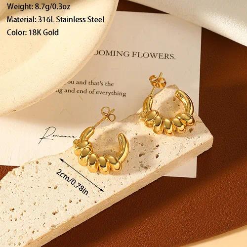 Classic C-Hoop Earrings by OVAH