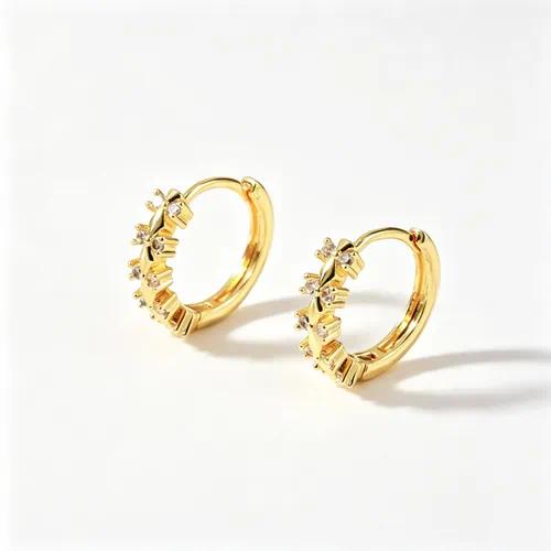Celestial Burst Hoop Earrings by OVAH