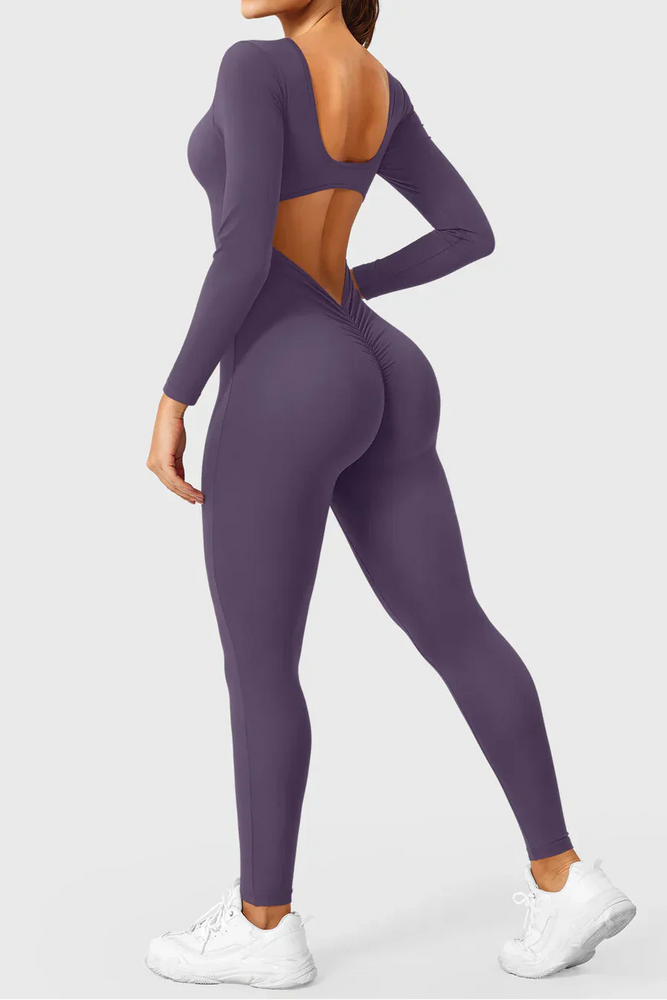 Elen Jumpsuit - Dark Purple / L