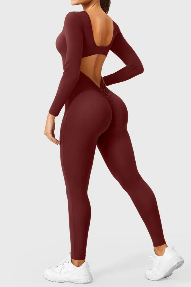 Elen Jumpsuit - Burgundy / M